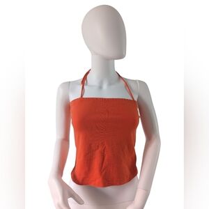 ESPRIT women's red summer top with laces size M